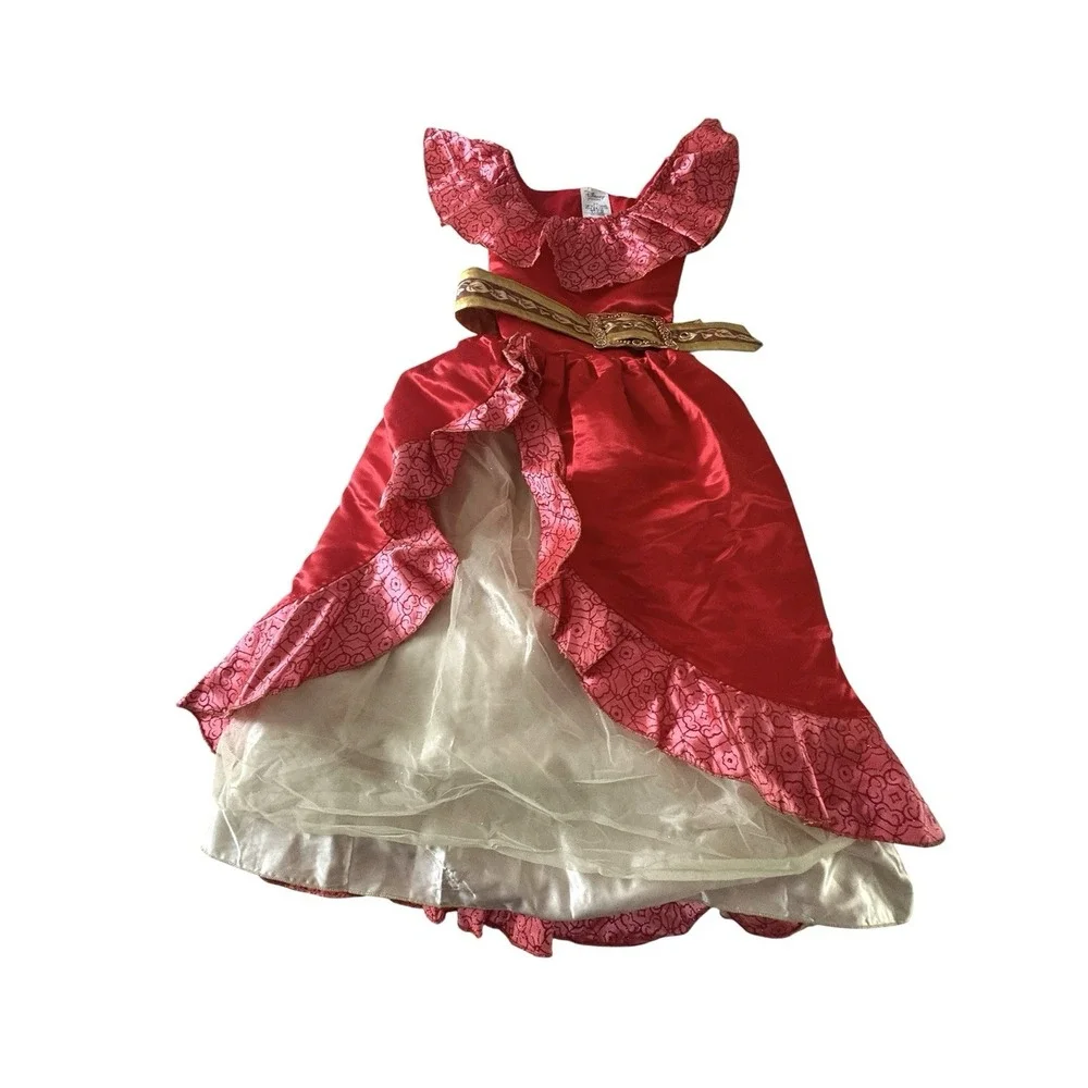 Disney Store Princess Elena of Avalor Deluxe Dress Costume Size 5/6